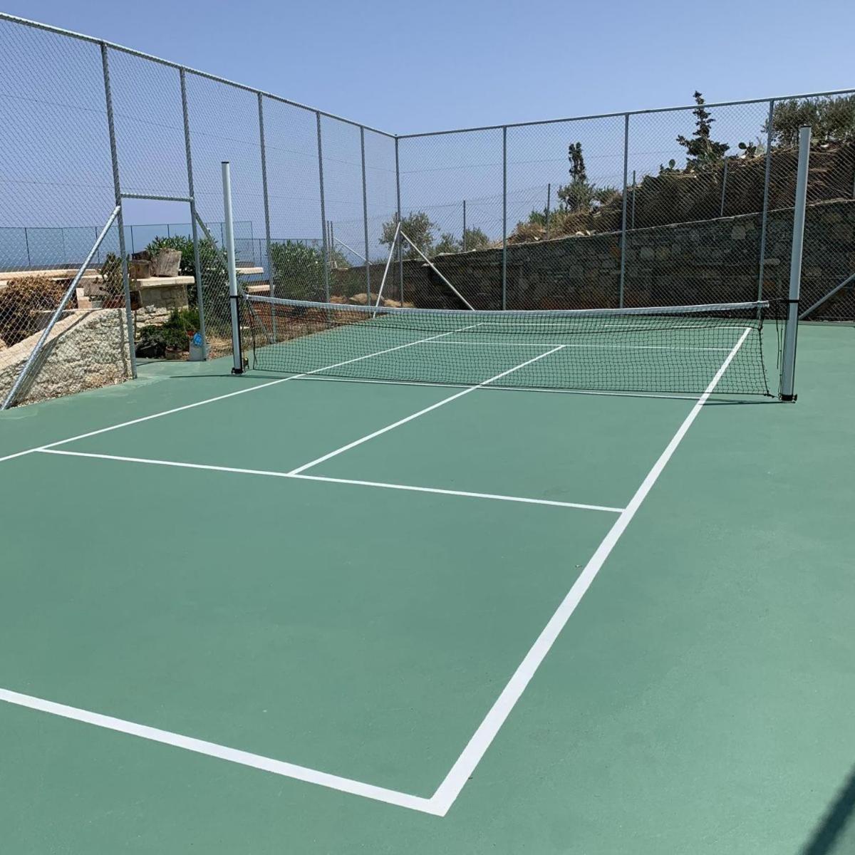 Sea Views At Villa Anemomylos With Heated Pool, Ping Pong And Tennis Agia Pelagia  Exterior foto