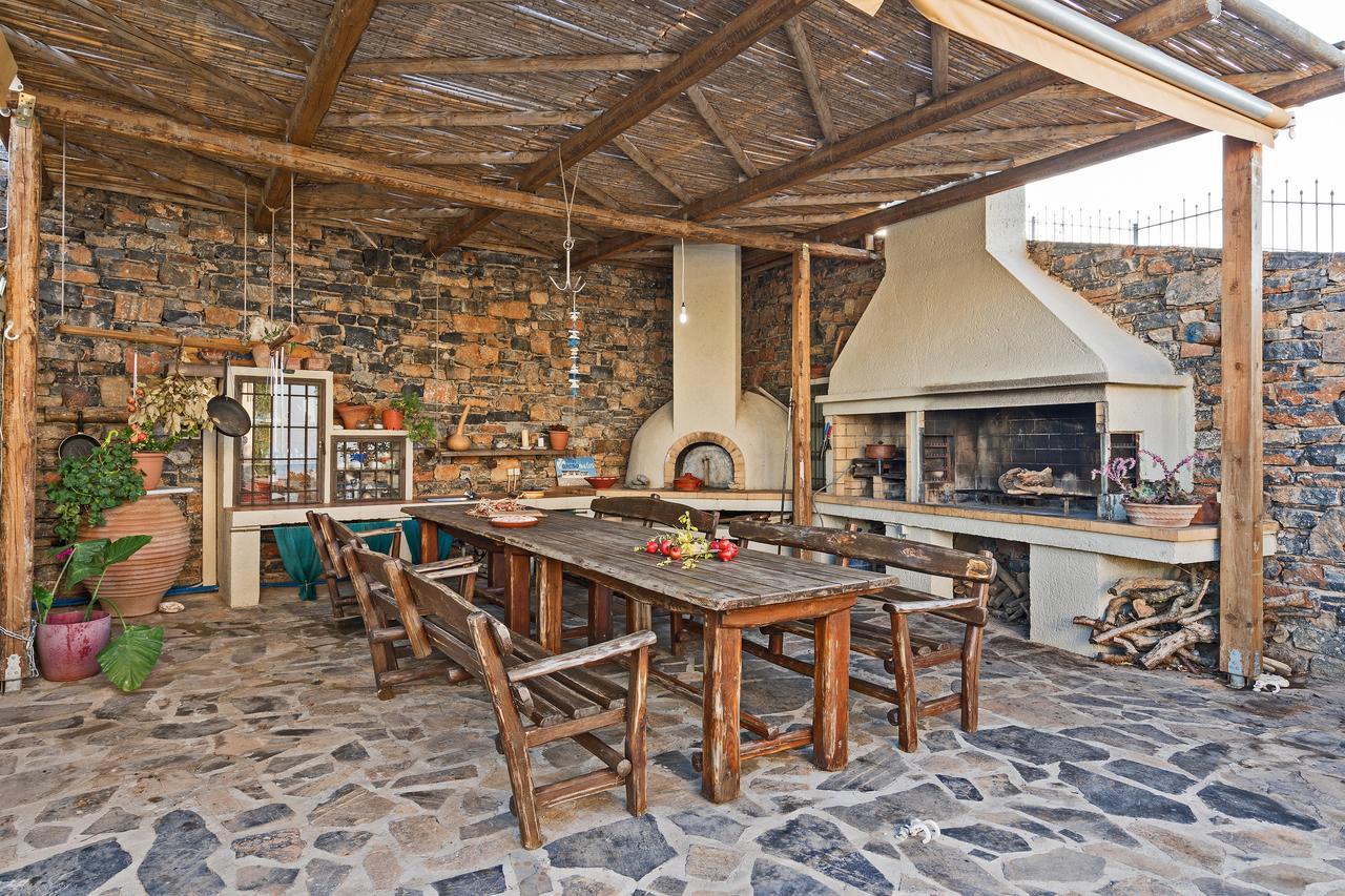 Sea Views At Villa Anemomylos With Heated Pool, Ping Pong And Tennis Agia Pelagia  Exterior foto