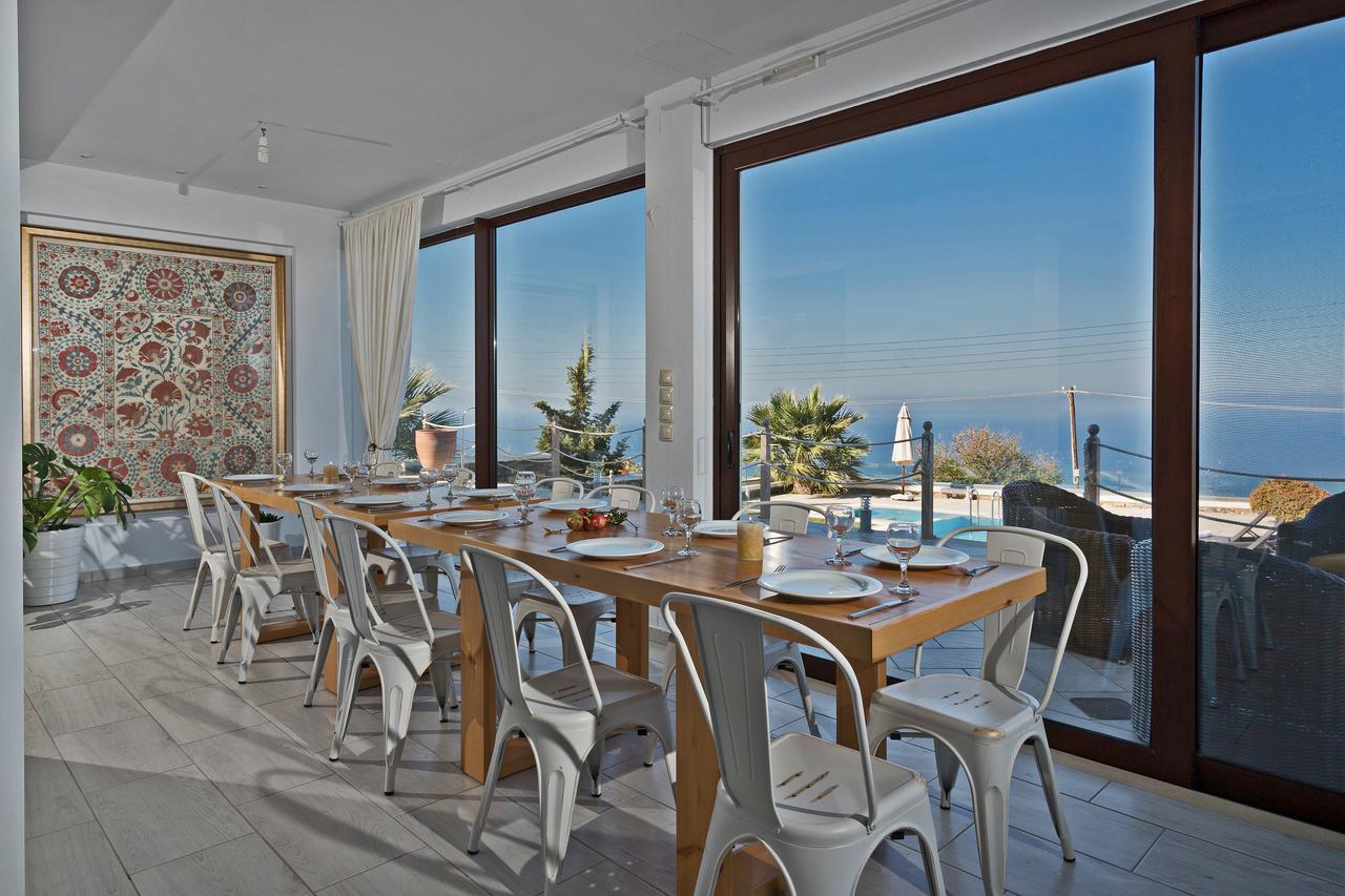 Sea Views At Villa Anemomylos With Heated Pool, Ping Pong And Tennis Agia Pelagia  Exterior foto